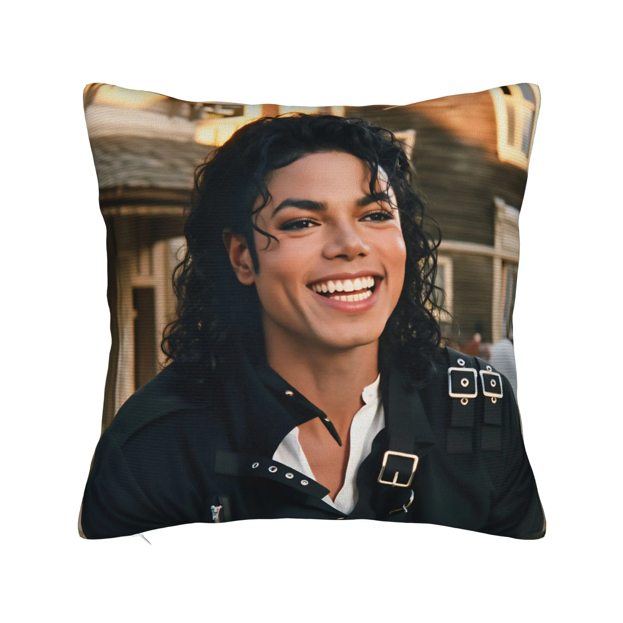 MJ King Of Pop Michael J-jackson  Graphic Pillow Cover  Comfy Cushion Cover Kawaii Pillow Case For Sofa Home Decor