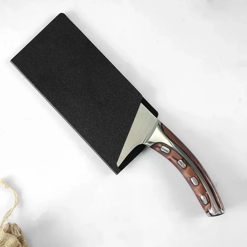 Black Plastic Kitchen Knife Blade Protector For 3.5-10 Inch Knife Cases Eco-Friendly Material New High Quality Practical