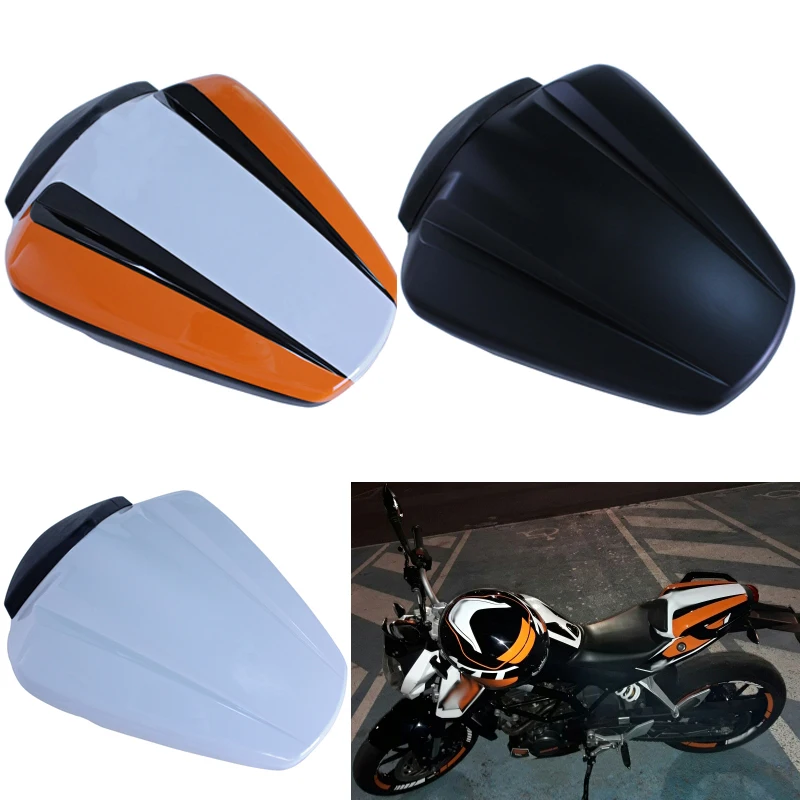 

Чехол для капота заднего пассажирского сиденья мотоцикла, для 2011 2012 2013 2014 2015 KTM 2016 125 200 Duke, оранжевый, белый, черный