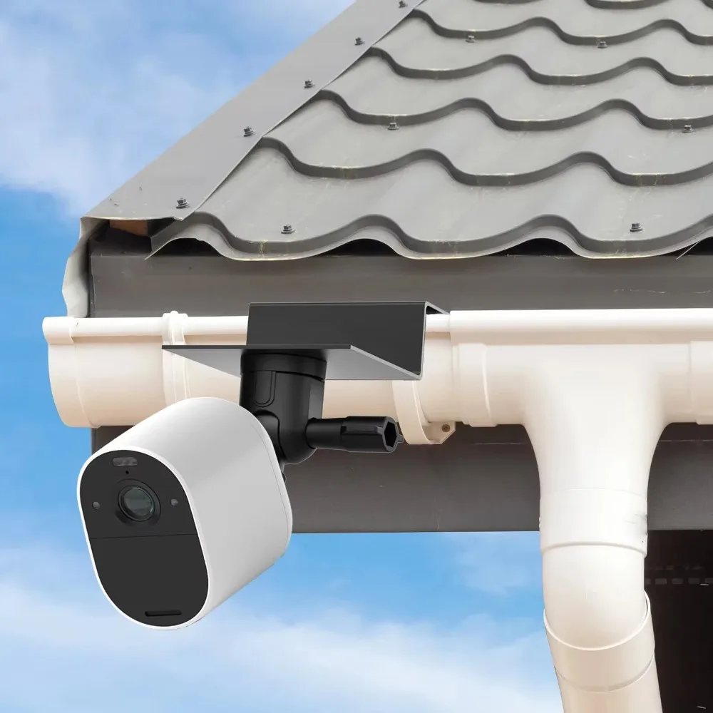 دعامة مزراب المطر المعدنية لـ Arlo Pro/2/3/4/HD/Light/Ultra/Ultra 2/Go 2/Eufycam E/2C/2C Pro/2 pro/E20 E40