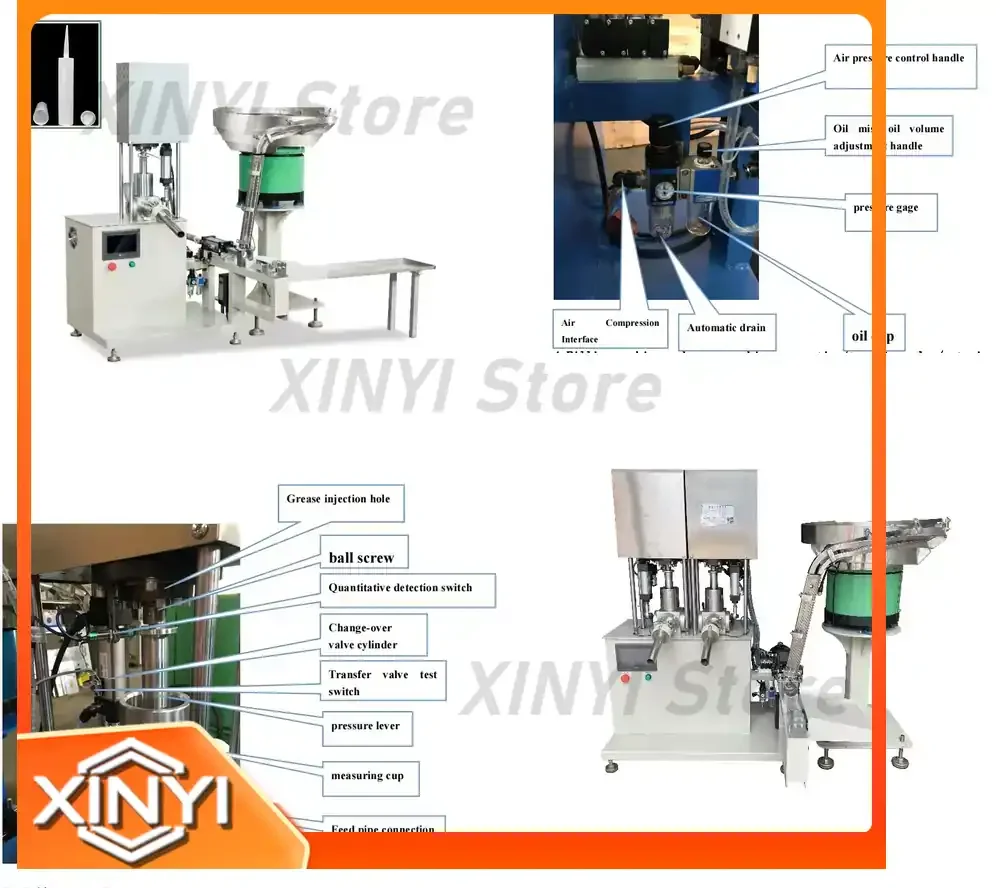 Semi Automatic High Precision Adhesive Filling Machine for 300ml Plastic Bottles for Silicone Sealant for 220V Industrial Use