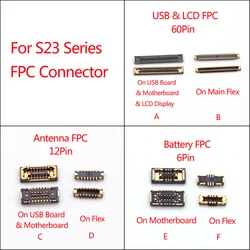 For Samsung S23 Ultra Plus 5G S23U S918 S916 S911 B U Battery LCD Display USB Charging WiFi Antenna FPC Connector