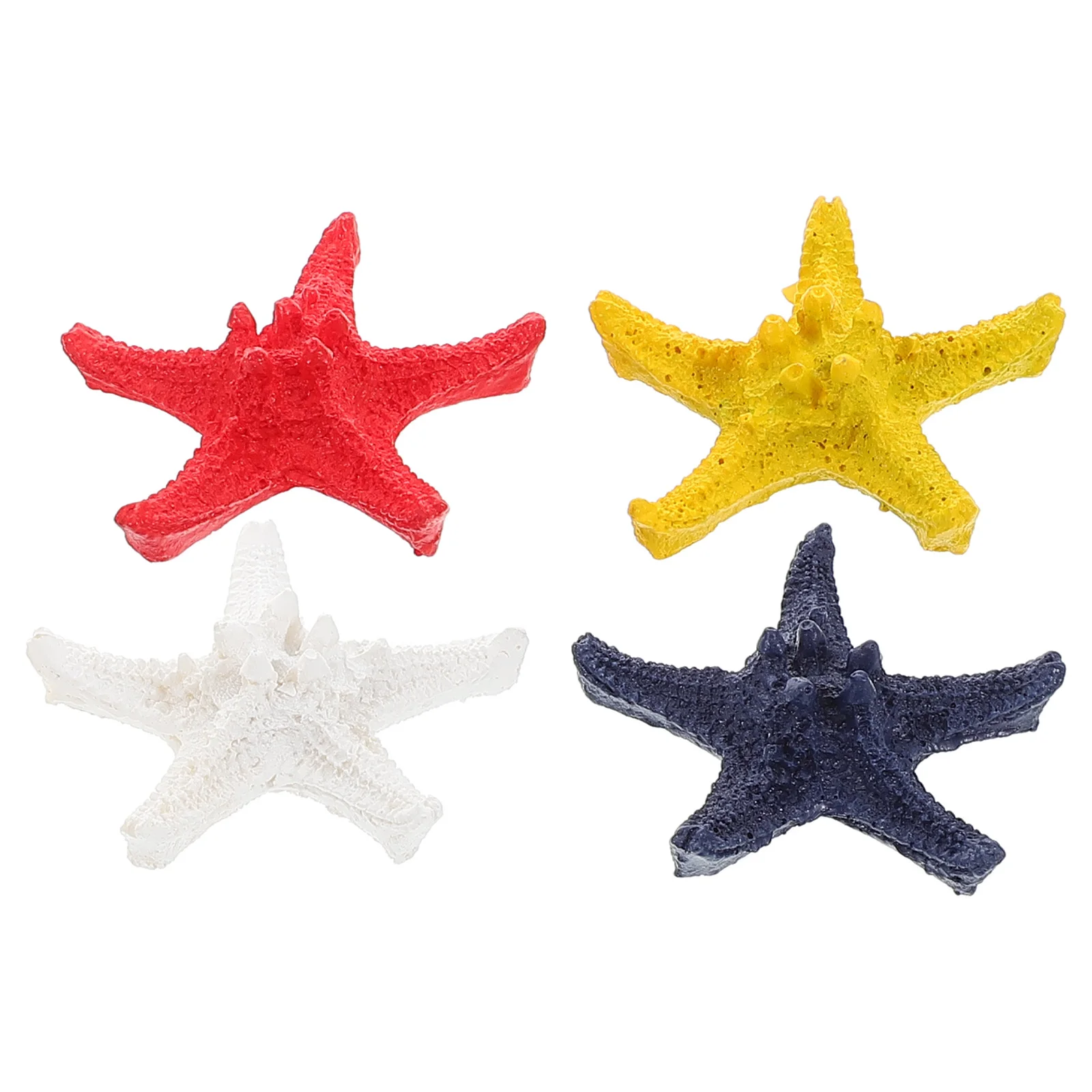 

4 Pcs Resin Hanging Ornament Mediterranean Style Wall Decoration Sea Stars Craft Home Photo Props Aquarium Decorations Fine
