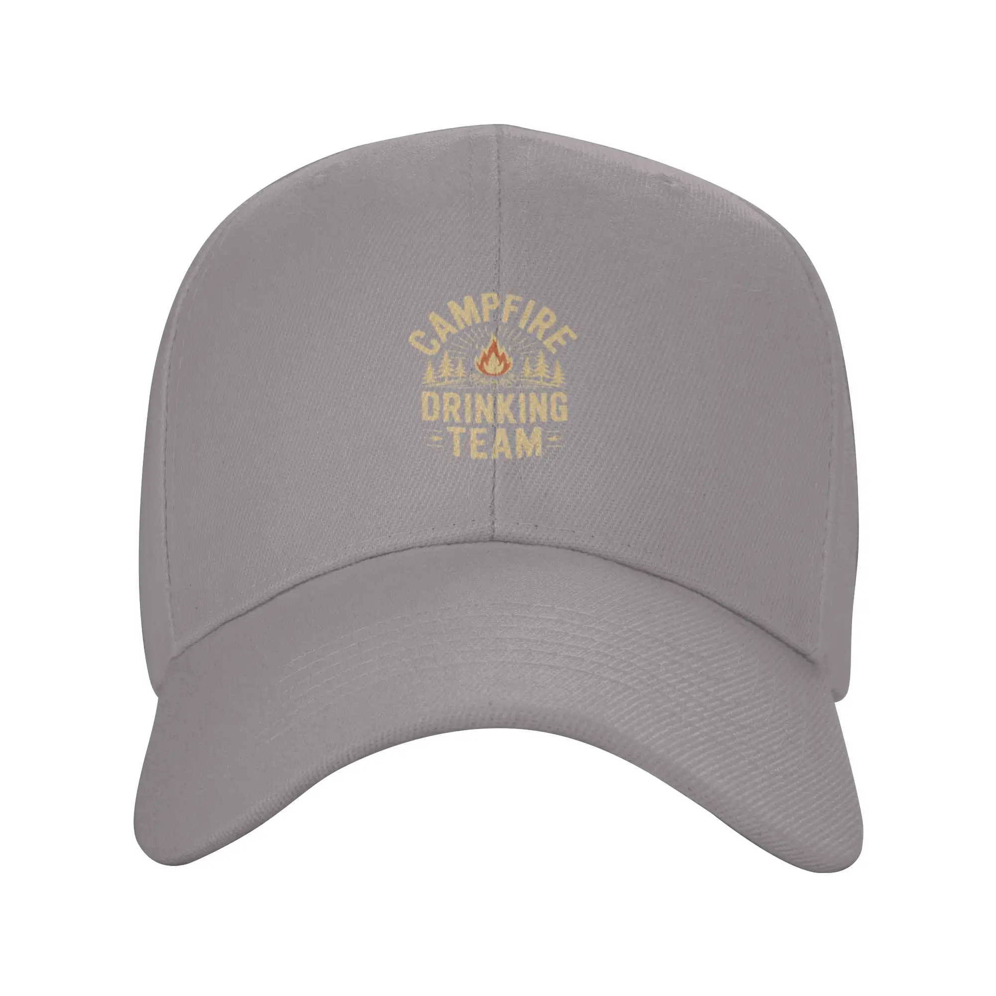 Campfire Drinking Team Outdoor Enthusiast Trendy Baseball Cap Birthday Gift Cotton Casual Hat