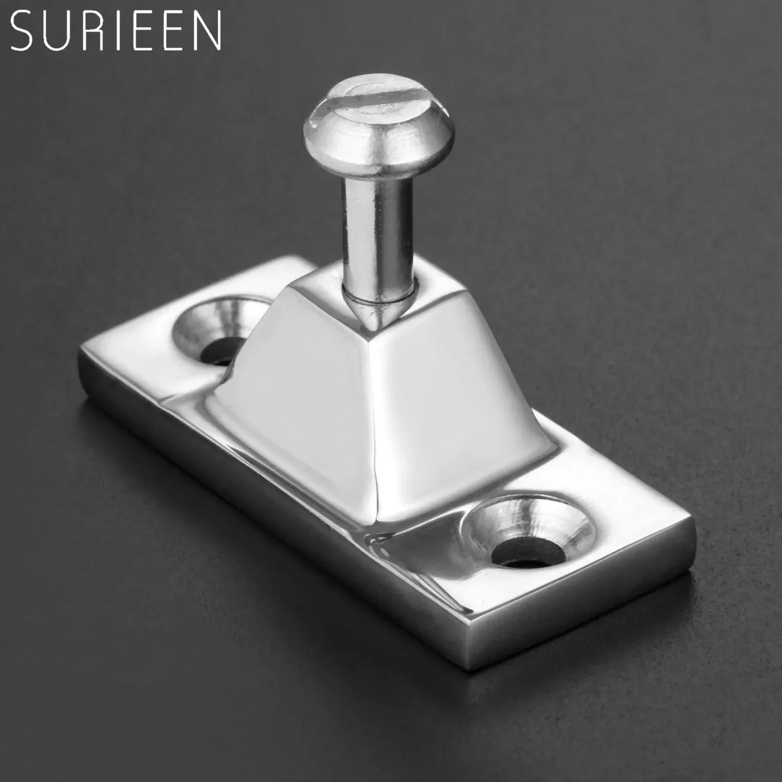 1 Pc Marine Grade 316 Stainless Steel Side Mount Deck Hinge Pyramid-shape Base For Bimini Tops Screws Hardware Fittings Boats