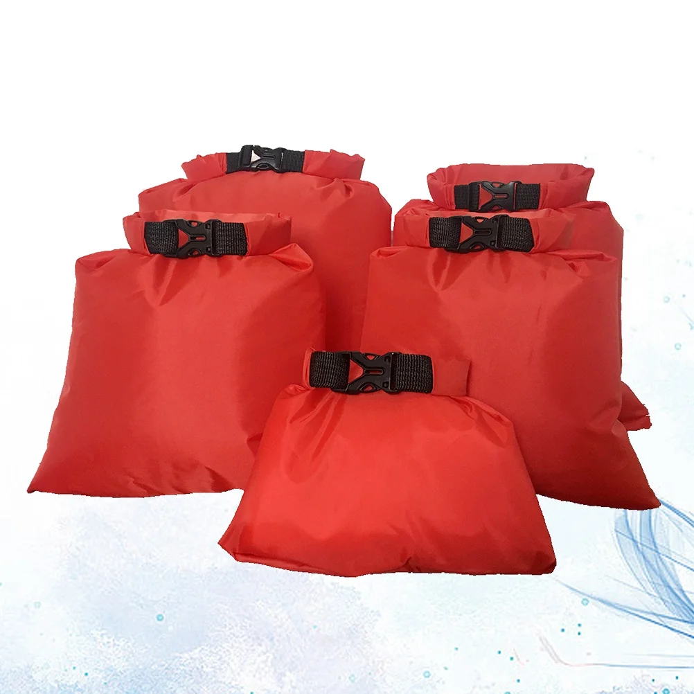 

5Pcs Drifting Waterproof Bag Set Waterproof Dry Bags for Outdoor Activities Kayak Camping Rafting Boat Travel Storage Pouch S M