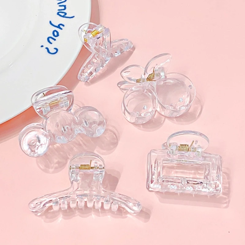 Set of 10 Clear Hair Grips Clear Acrylic Hair Grips DIY Hair Accessories image 5