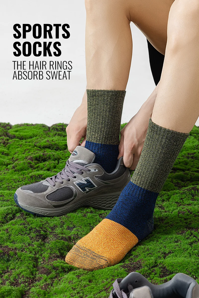 ถุงเท้าเดินป่ามิโอวถุงเท้าเดินป่ากันน้ำกลางแจ้งถุงเท้าปีนเขาไร้รอยต่อป้องกันเหงื่อกีฬาถุงเท้าเทอร์รี่กันลื่น