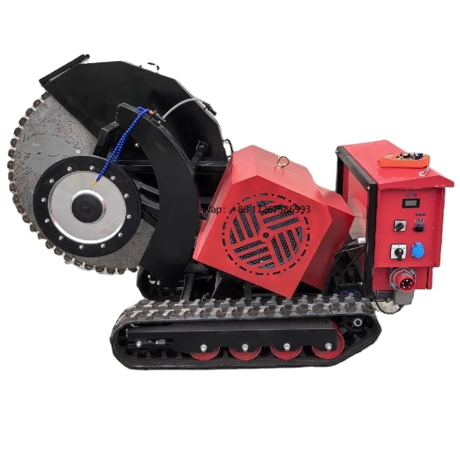 ماكينة منشار أرضية كهربائية صناعية 2025 380 فولت 22 كيلو وات لقطع الخرسانة والطرق مع محرك بدون فرش وعمق قطع 500 مم