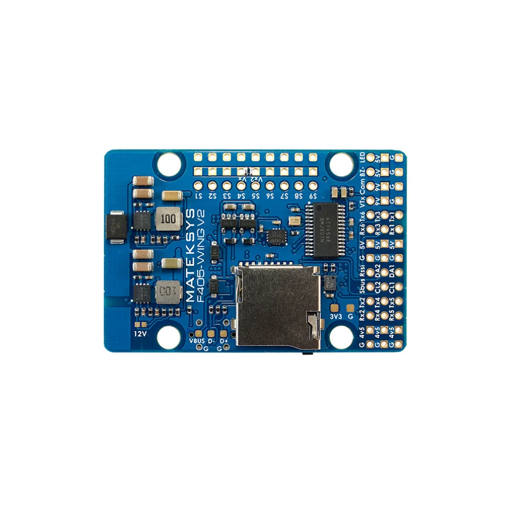 MATEKSYS F405-Wing-V2 Flight Controller STM32F405 3-6S LiPo ICM42688-P DPS310 Fixed Wing RC Airplane ArduPilot INAV Private Mold