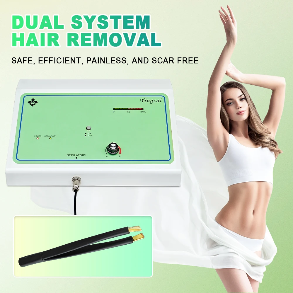 Yingcai 2026 Portable Ultra-fast Electrolyse Hair Removal Device Galvanic Electrolysis Machine for White Hair
