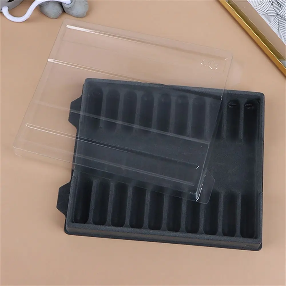 Transparent Fountain Pen Box Pen Collector Storage Case Pen Organizer Box Stationery Plastic Pens Display Case Studnet Use