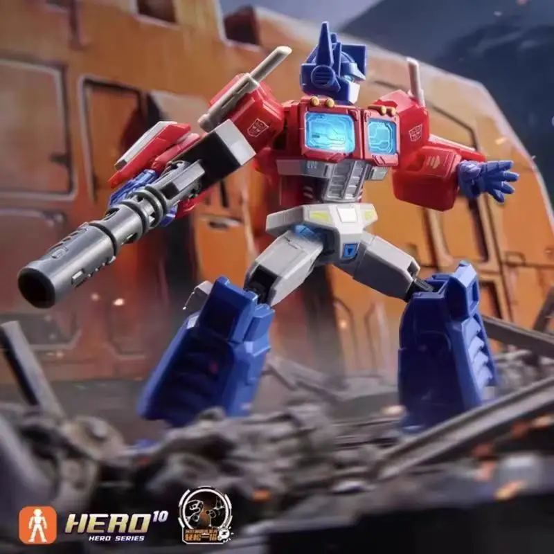New Hot Blokees Transformers Shining Version 5 Blind Box  Optimus Prime Action Figure Buildable Megatron Blocks Collectible Toy view 5