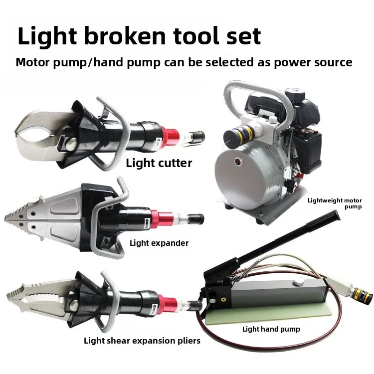 Hydraulic Dismantling Tool Set Light Shear Expander Expansion Pliers Fire Emergency Rescue Equipment