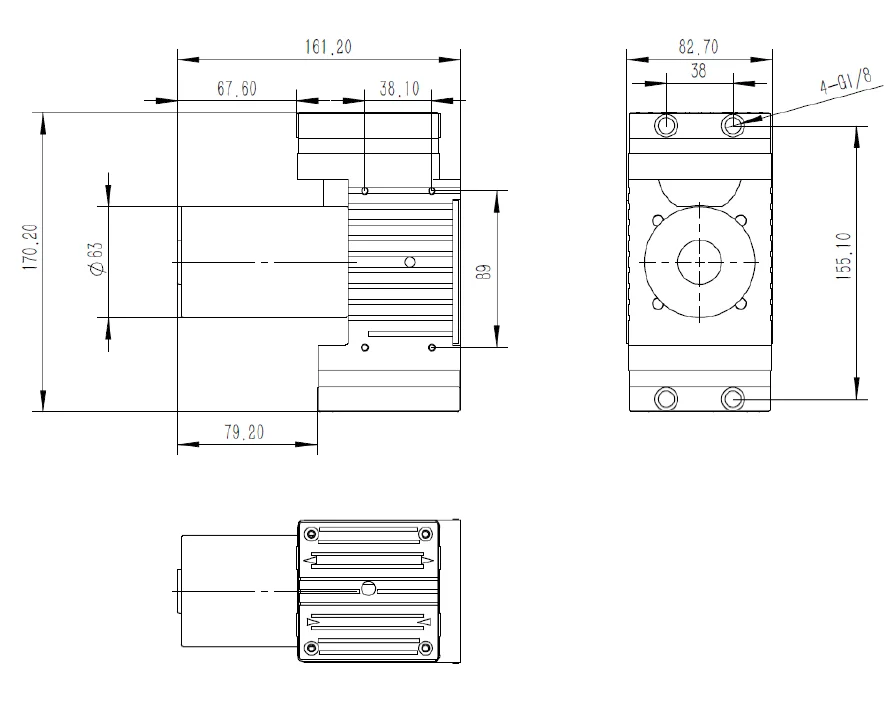 Laboratory Equipments PTFE Corrosion Resistant Double Suction Mini Pump 24V High Vacuum