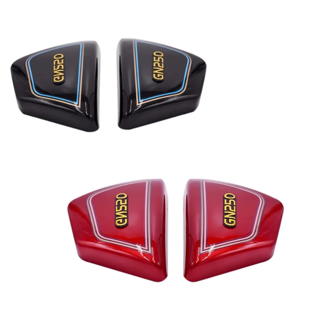 

1 par paneles cubiertas laterales marco recho e izquierdo para Suzuki, Piezas motocicleta Gn 250 Gn250 Gn250