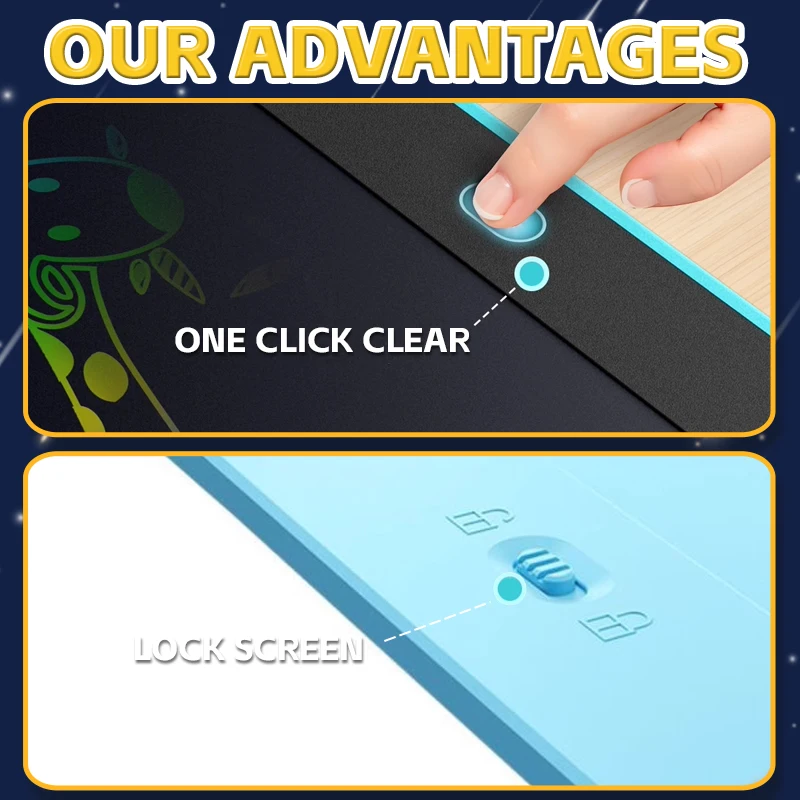 6,5/8,5/10/12/16-Zoll LCD-Zeichentablett, Handschriftblock, elektronische Schreibtafel, Kinder Weihnachts-/Geburtstagsgeschenke/Lernspielzeug