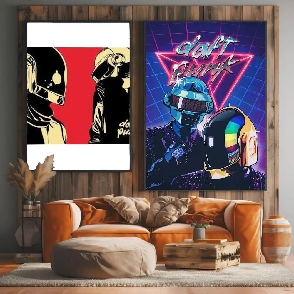 band D-Daft Punk-K Painting Calligraphy Artwork for Living Room Bedroom Office Home Decor