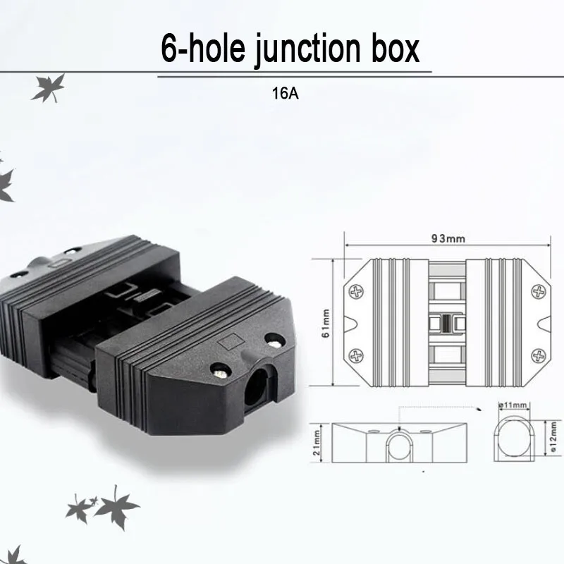 Conector de tomada de alimentação do queimador, terminal de fixação de parafuso fêmea e macho 4/6 /7 furos