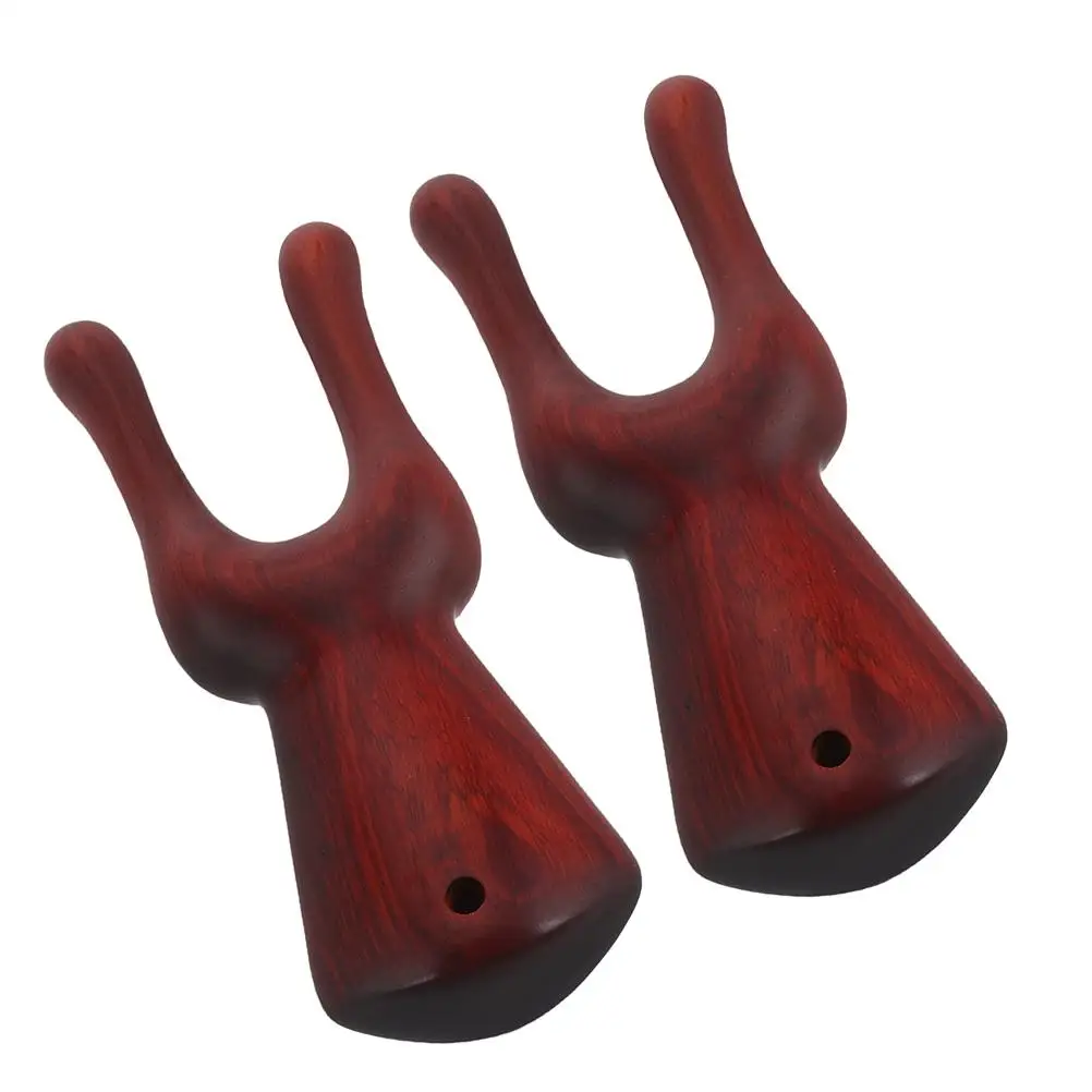 2Pcs Wooden Tools for Face Acupoint Scraper Meridian Nose Bridge Massager Nose Massager Portable H held Travel Size