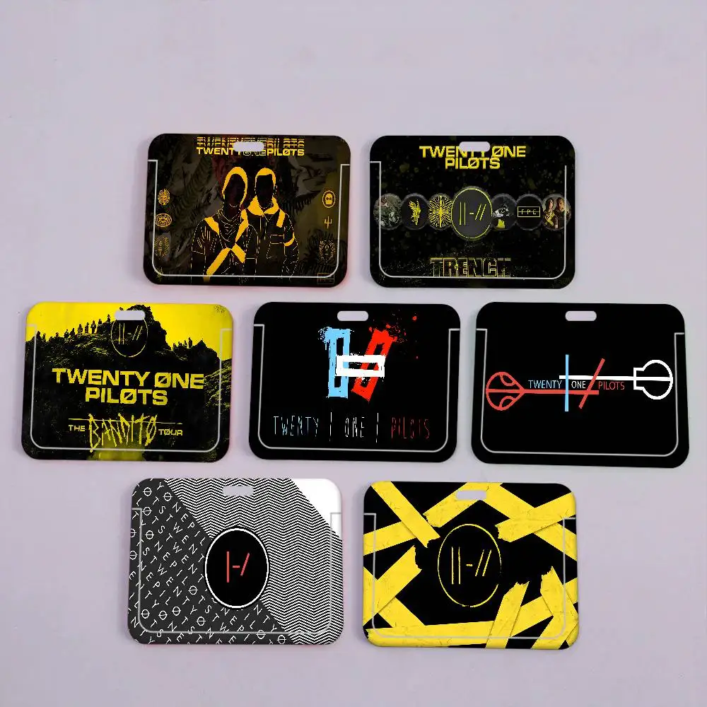 

Держатель для рабочих именных карт и бейджей Pop Band T-Twenty One Pilots, 1 шт., с ремешком, для мужчин и женщин, деловой чехол для ID-карт