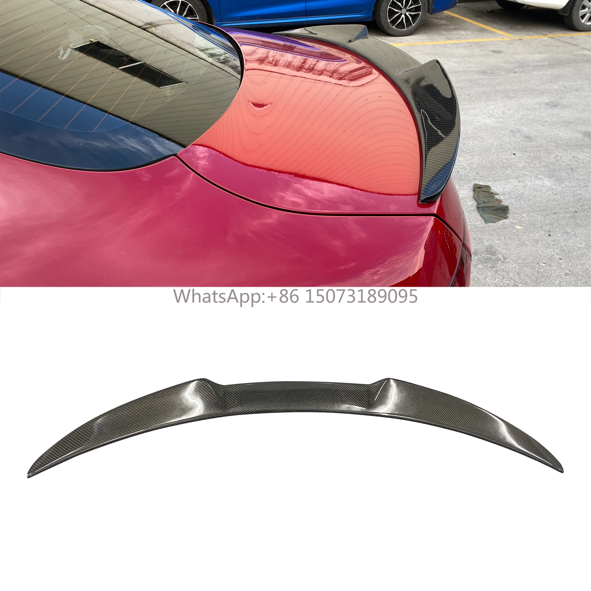 

New Style High Quality Carbon Fiber Rear Spoiler with Lamp for Alfa Romeo Giulia