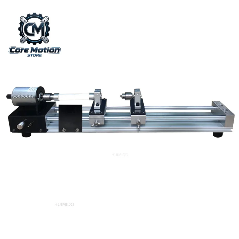 Upgrade DIY Multi-function Lathe 12-24V mini Simple Drilling Grinding Polishing Guide Rail Punching Forward and Reverse