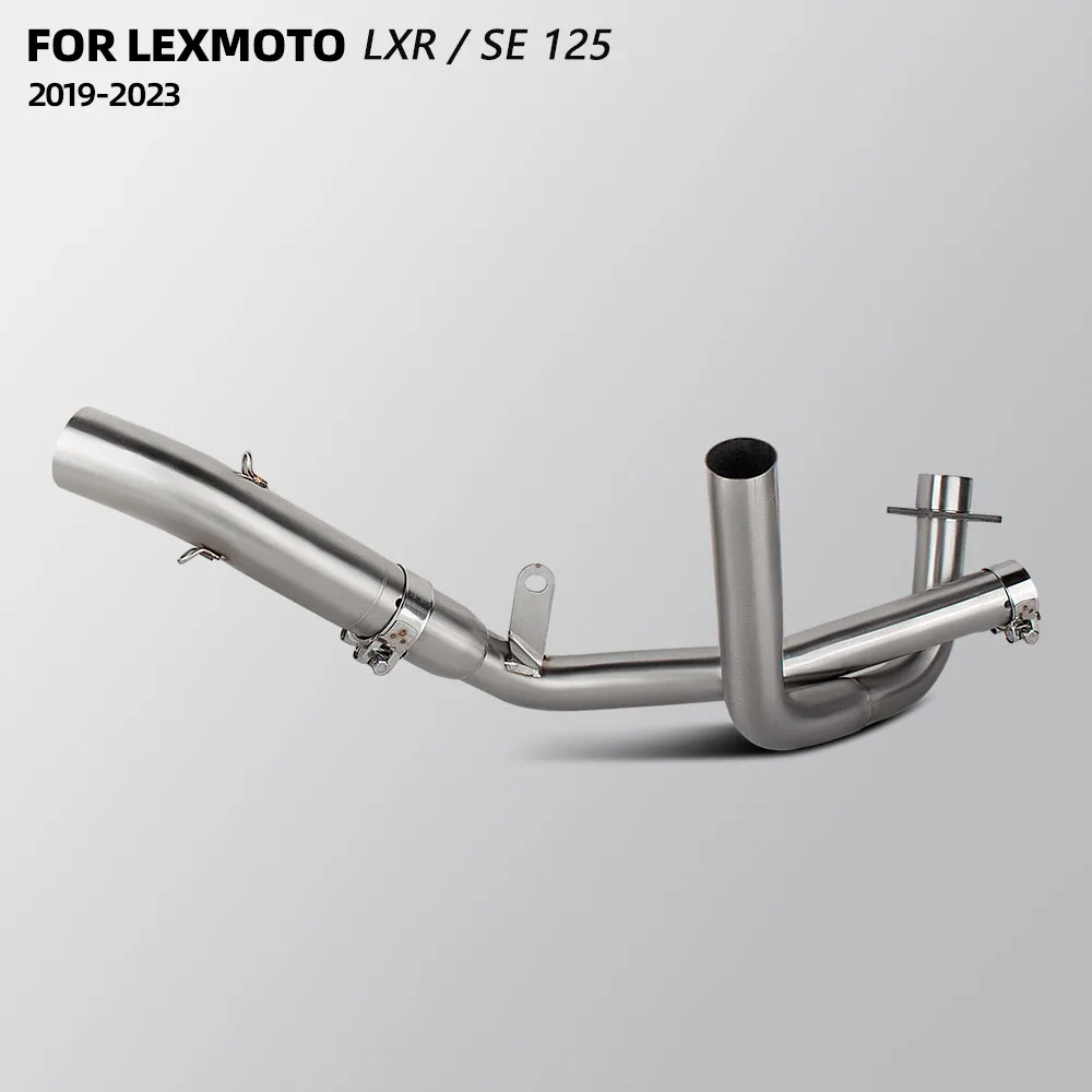 51MM Motorcycle Exhaust Header pipe For Lexmoto LXR125 LXR / SE 125 2019-2023 Motobike Escape tube Moto Manifold Accessories