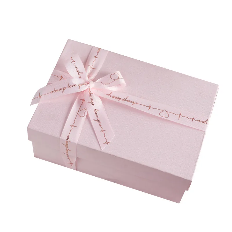 Customized. Factory Customized Pink Birthday Box Rectangular Box Tiandigai Box with Lipstick Box