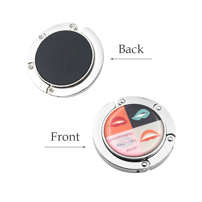 Customize Advertising Gift Purse Hook Folding Handbag Holder Purse Table Hanger Custom Logo Company Promotional Gifts 40 Pieces
