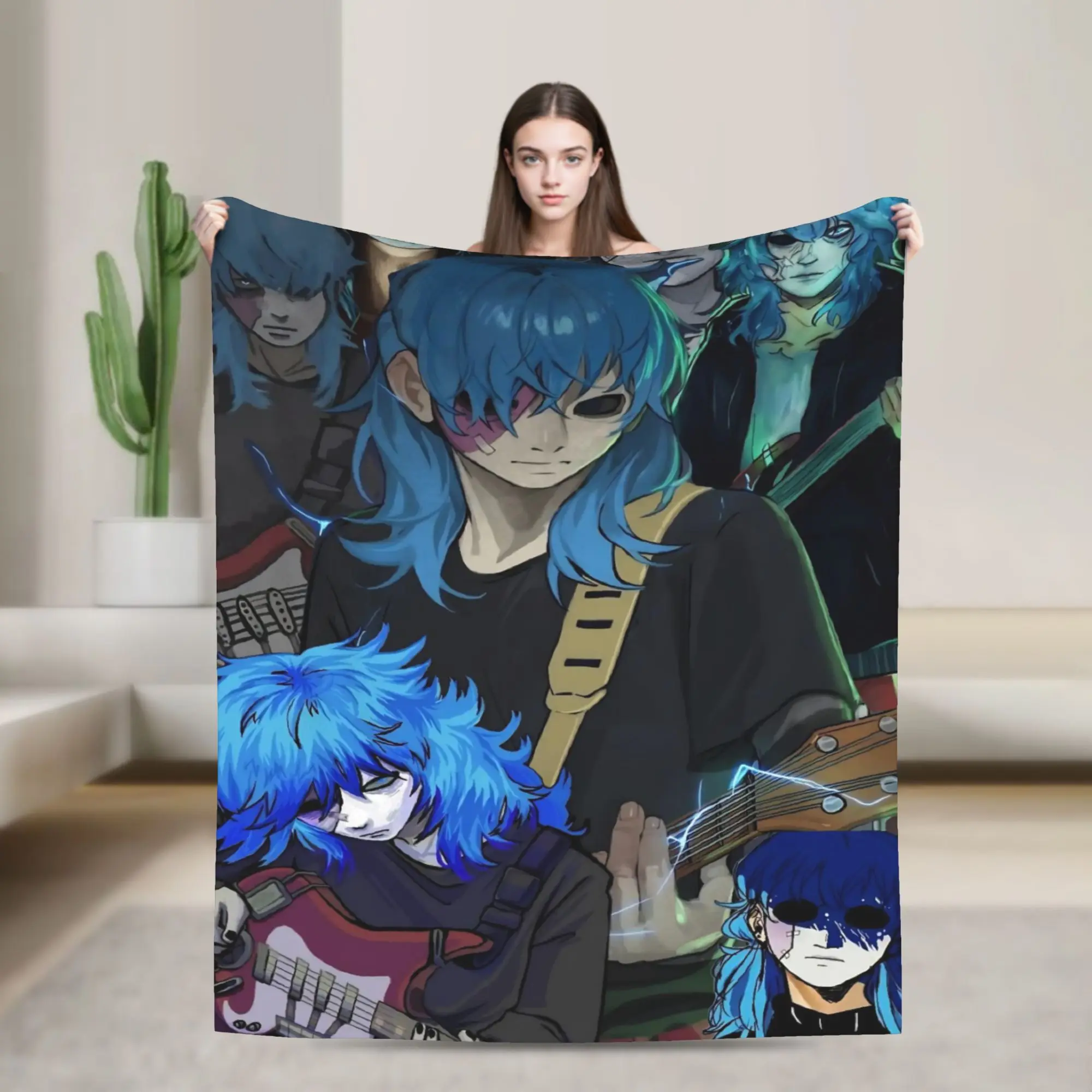 Sally Face Horro Game Blankets  Plush Awesome Warm Throw Blankets for Home Spring/Autumn