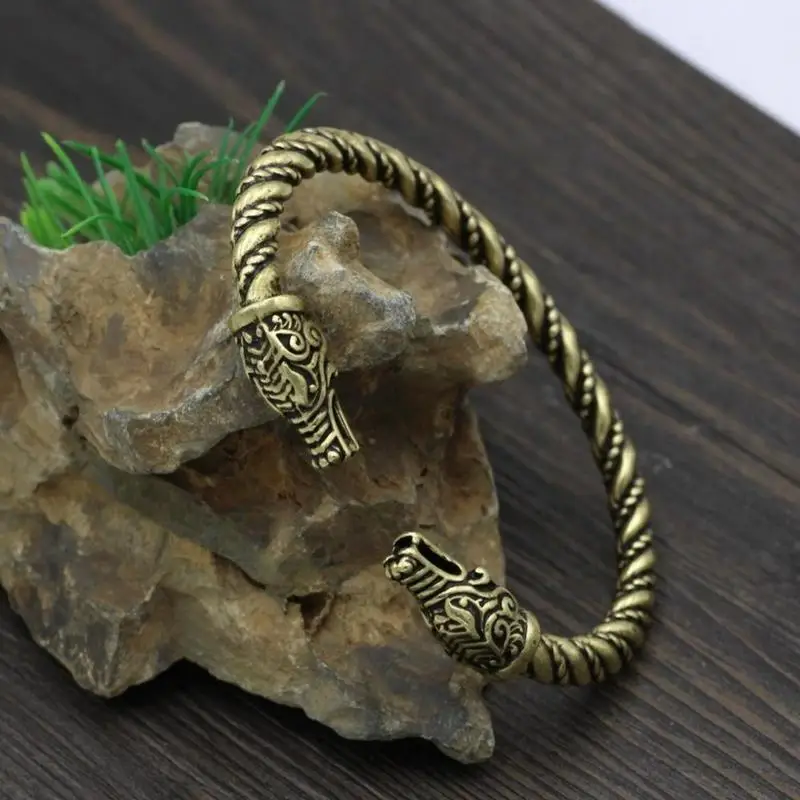 Viking Bracelet Pagan Faucet Bangle Iceland Thor Ragnar