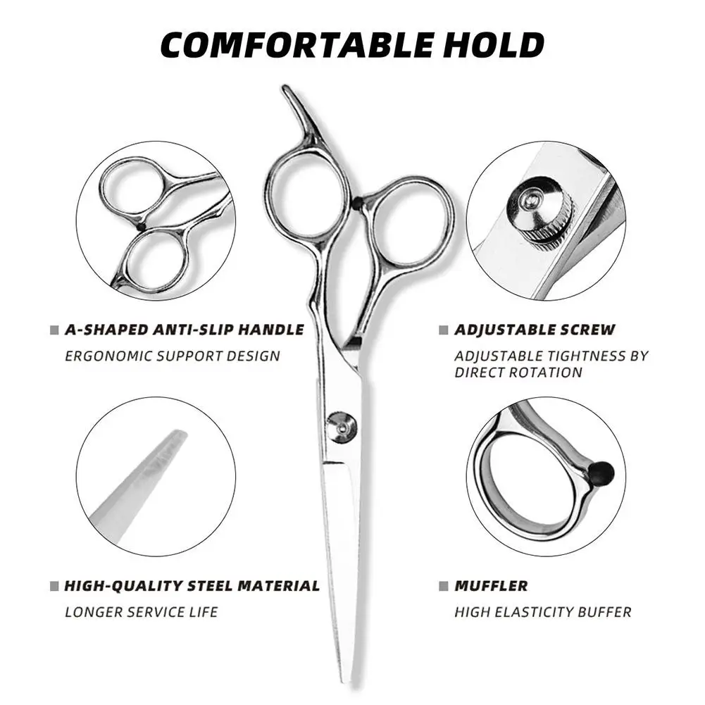 Professionelle Haarschneideschere aus Edelstahl Friseurschere Effilierschere Salon-Friseurwerkzeuge für den Heimgebrauch – Detail 13