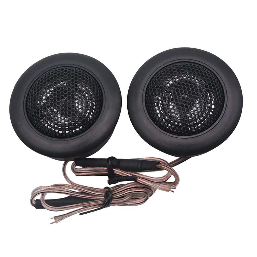 Car Speaker Set 2 pcs Tweeters 120W with High Power Voice Coil and Polyether LMIDO Diaphragm for Superior Sound Reproduction