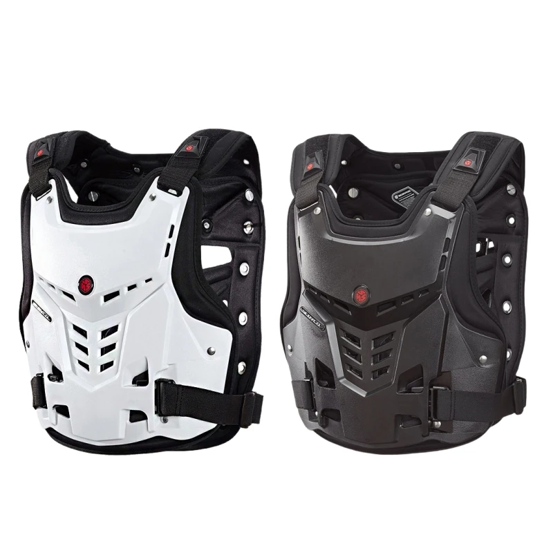 Breathable Motocross Motorcycle Body Armor Chest Back Protector Vest MX Motorcycle Jacket Racing Protective Body Guard Armor