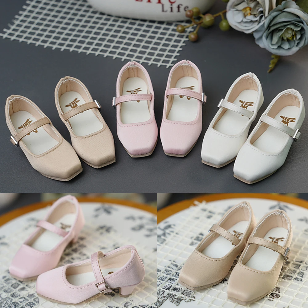 

D09-P730 детская игрушка ручной работы 1/4 MDD кукла MSD DD BJD/SD кукольная обувь на высоком каблуке с квадратной пряжкой 1 пара