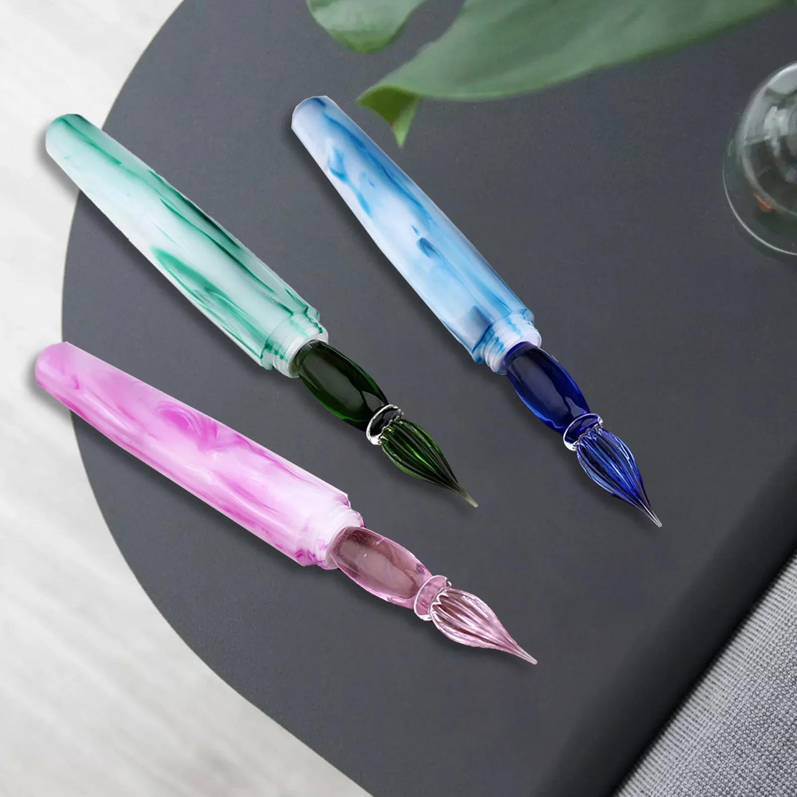 

Majohn N10 Resin Fountain pens Students writing practice calligraphy draw glass dipped water pen school supplies stationery gift