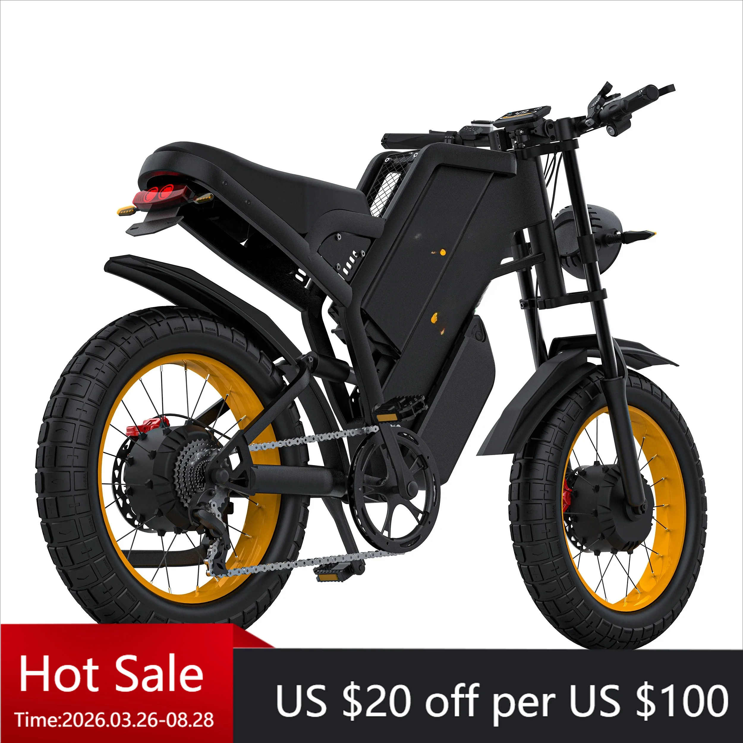 

TcGT20 PRO dual battery electric bicycle, fast delivery from European and American warehouses, electric bicycle, spot, dual moto