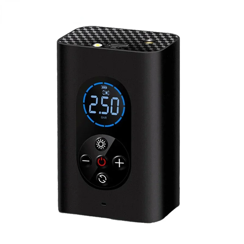 

Беспроводной портативный автомобильный надувной насос 150PSI, автомобильный накачиватель шин с HD цифровым экраном, воздушный компрессор для автомобилей, мотоциклов