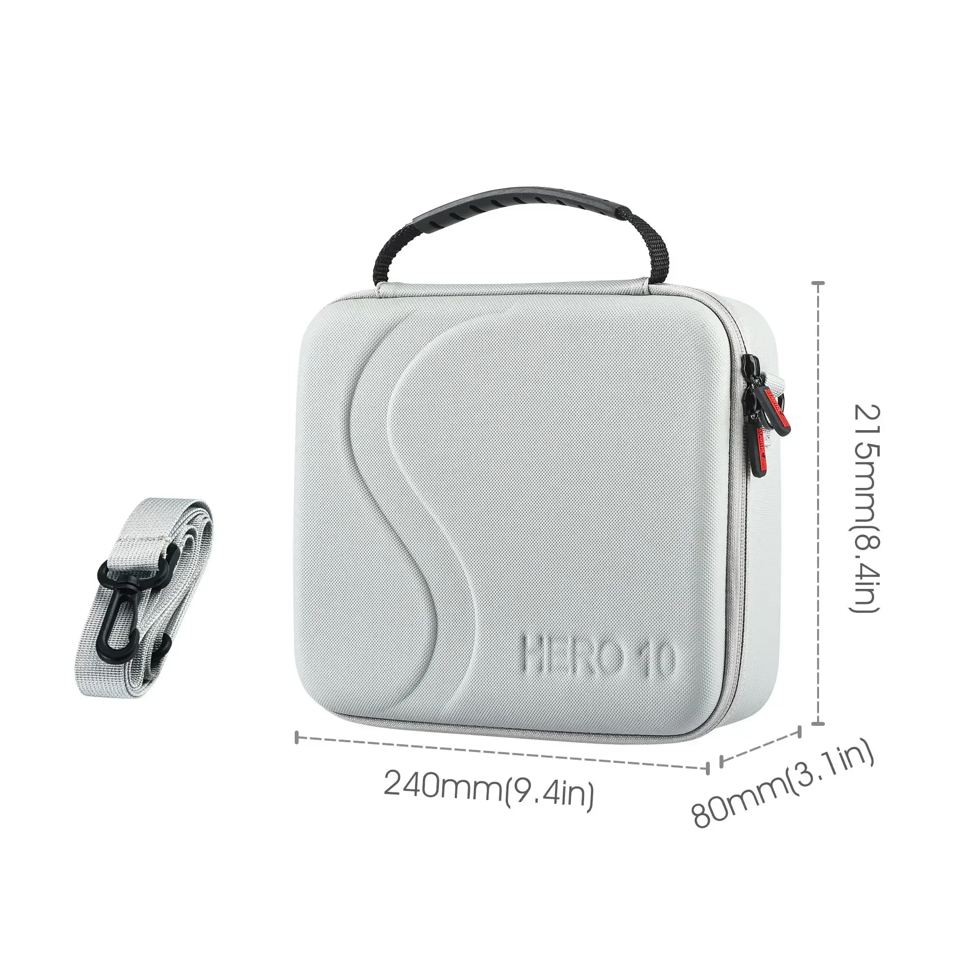 Portable Storage Bag Waterproof Carrying Case PU Travel Shoulder Bag for Gopro Hero 10 9 Camera Accessories Protector Handbag