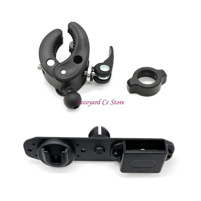 N3UC Motorcycle Radio Bar Mount with Jointed Holder for Daily Use