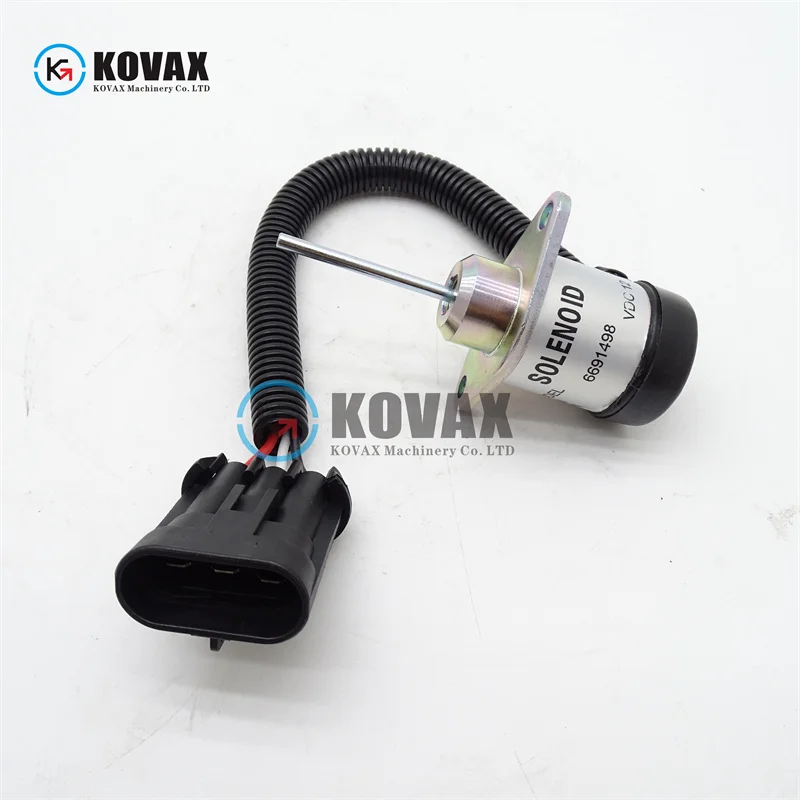 

6691498 12V Flameout Solenoid Valve suitable for excavators S150 S185 S205 S450