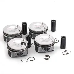 Pistons & Rings Oversized Φ83mm +0.50 Φ23mm for VW GTI Audi A4 A5 A6 Q5 2.0 TFSI 06L107065AG
