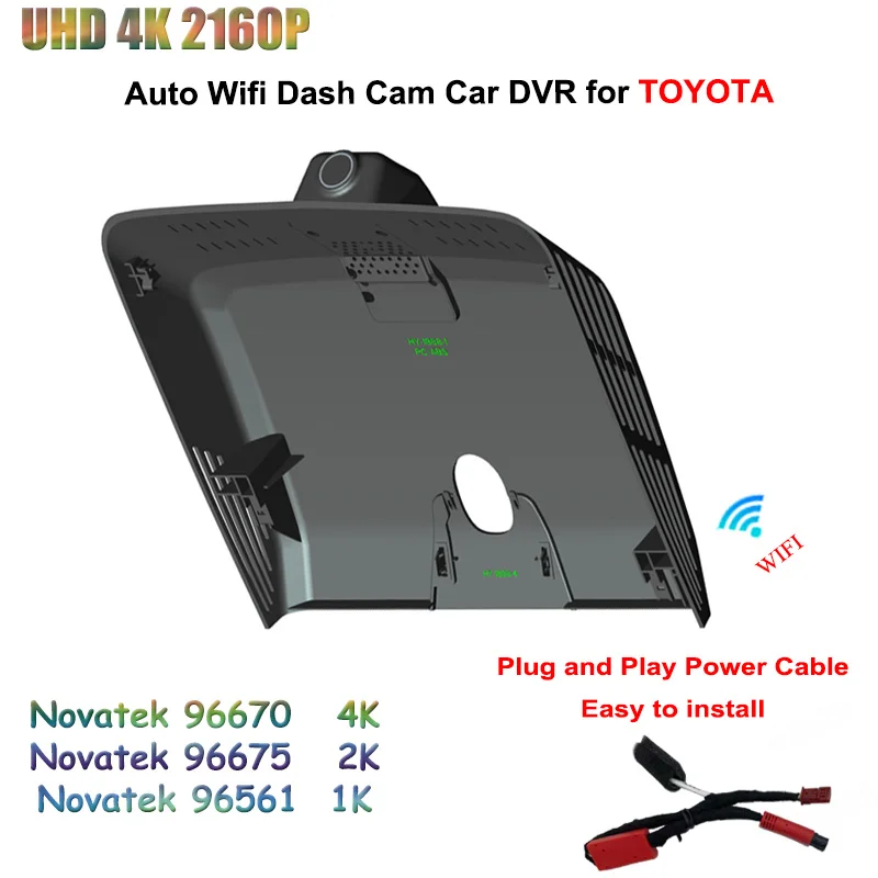 For TOYOTA BZ3 2023 Dedicated Driving Recorder UHD 2160P 4K Car DVR 24H Video Recorder 2K WIFI  Dash Cam Camera