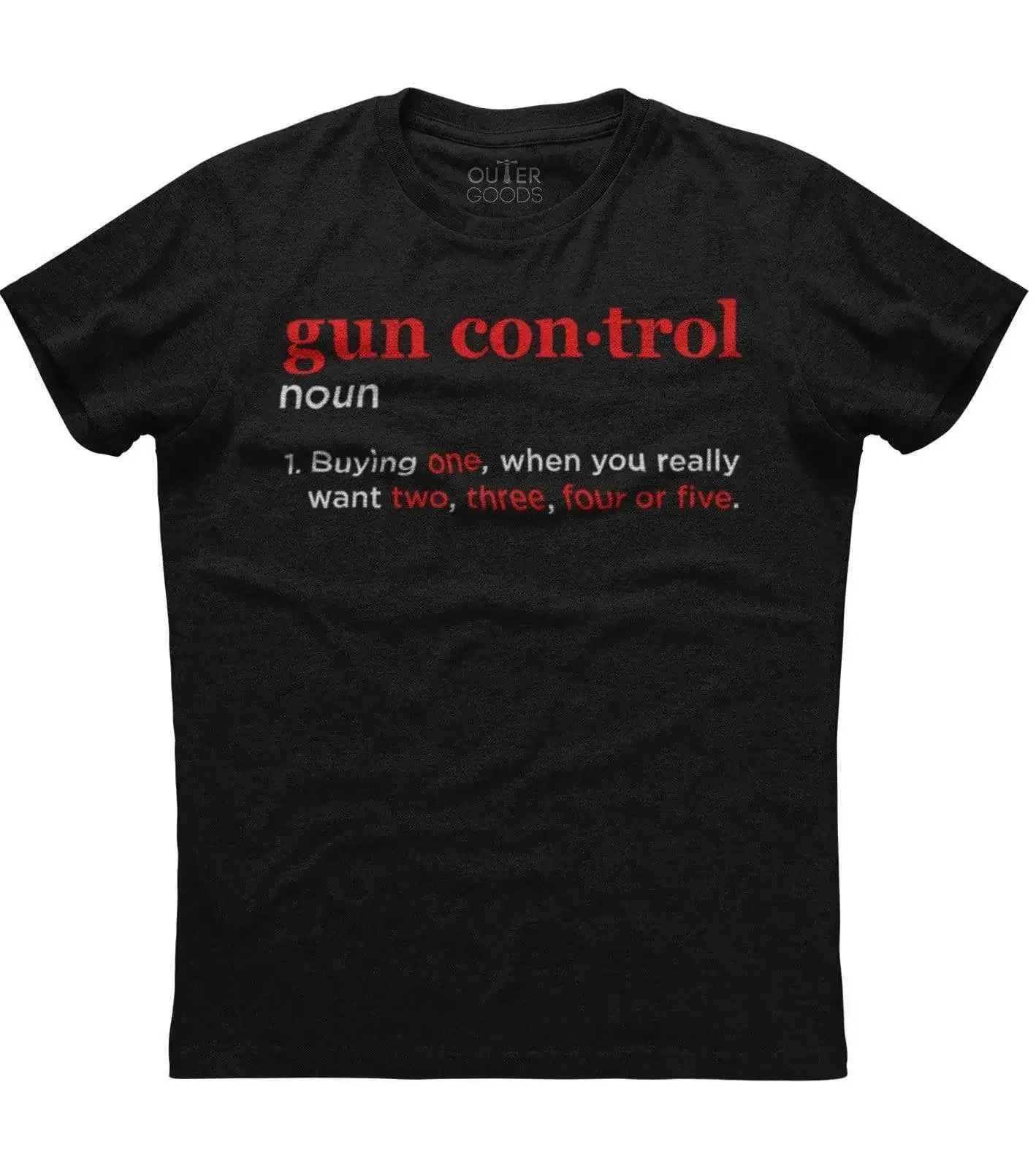Gun Con.trol Noun, camiseta de tendencia patriótica con estampado desgastado. Camiseta de manga corta con cuello redondo de algodón de verano para hombre nueva S-3XL