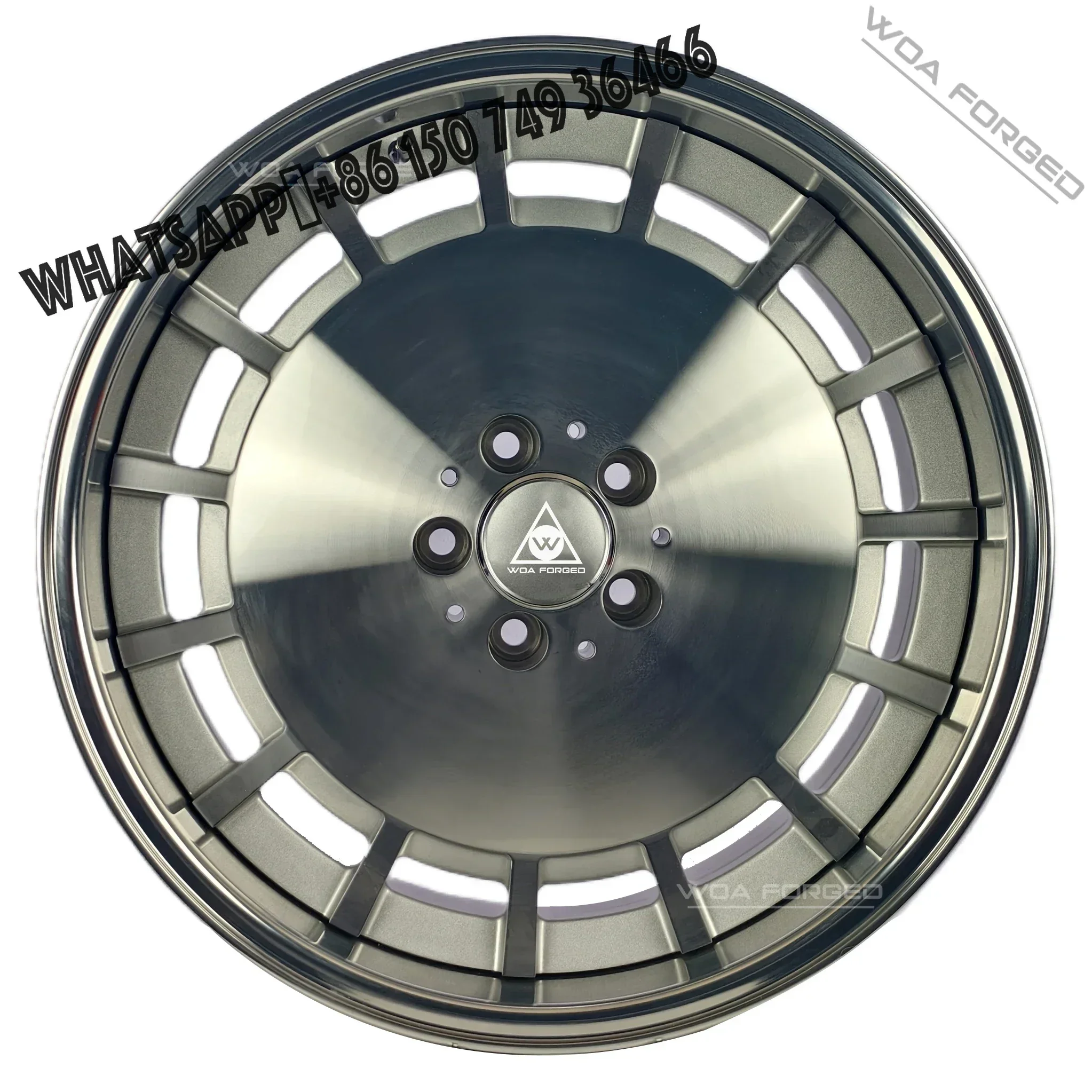 6061-T6 CNC Car Custom 2-Piece 5x120 5x112 Alloy Rim 17-26 Inch Forged Wheel Polished and Brushed for M3 X3m X7