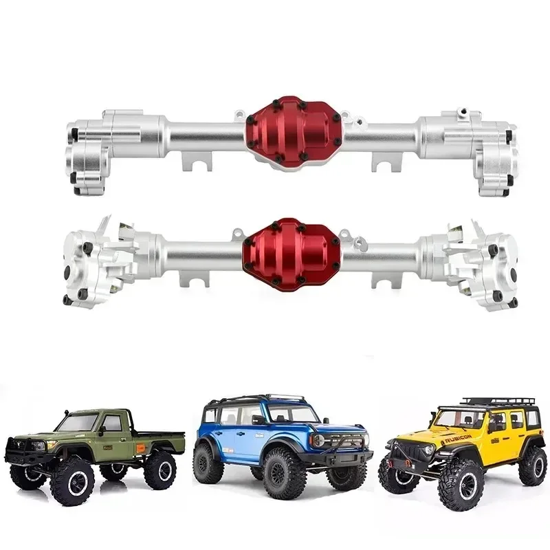 Front and Rear Metal Axle Housing for 1/8 YK4081 4082 4083 Absima Sherpa RC Car Upgrade Spare Parts