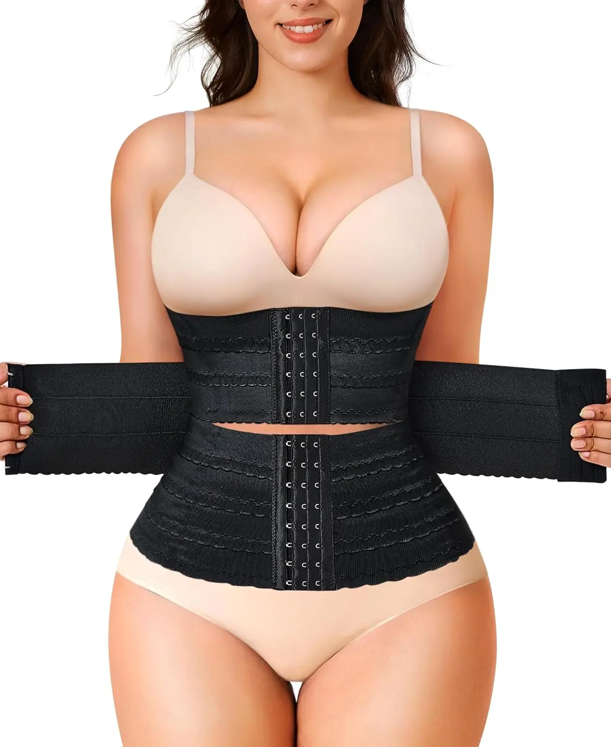 

Segmented Waist Trainer for Women Corset Shapewear Waist Cincher Tummy Control Faja Body Shaper