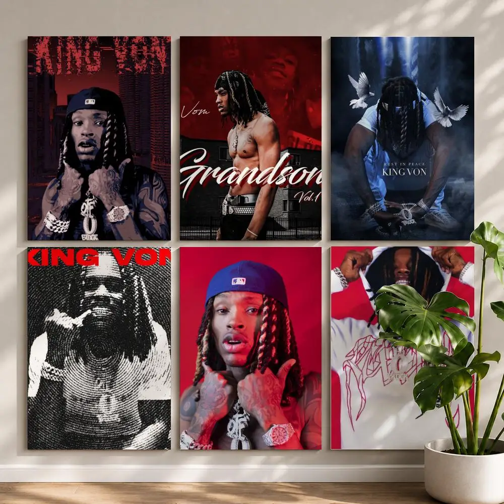 Rapper K-King VonS Poster HD Self Adhesive Waterproof Wall Art Ideal for Home Office Dorm Bedroom Great Gift