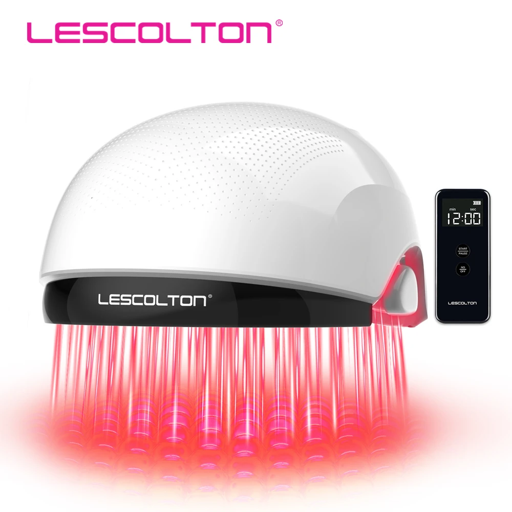 Lescolton Laser Hair Growth Helmet 162 Laser Diodes Hair Growth Cap Hair Loss Treatments for Men and Women Wireless Rechargeable